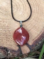 Pendentif jaspe rouge naturelle – Image 6