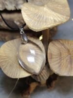 Pendentif goutte cristal de roche – Image 3