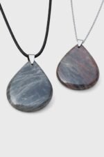 Pendentif pierre de lune noire – Image 2