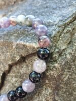 Bracelet tourmaline multicolore 6 mm – Image 5