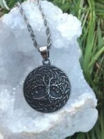 Pendentif yggdrasil en acier inoxydable réversible – Image 5