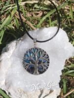 Pendentif en abalone arbre de vie en argent 925 – Image 3
