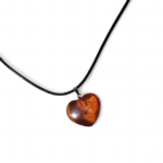Pendentif coeur ambre – Image 2