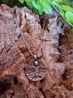 Pendentif yggdrasil en acier inoxydable