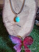 Pendentif goutte azurite chrysocolle – Image 3