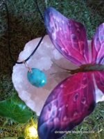 Pendentif goutte azurite chrysocolle