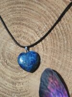 Pendentif coeur lapis lazuli – Image 6