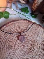 Pendentif coeur fluorite multicolore – Image 2