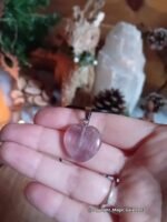 Pendentif coeur fluorite multicolore
