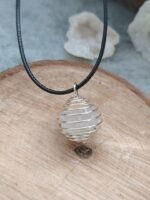 Pendentif amas de quartz - cristal de roche – Image 5