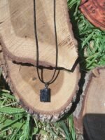 Pendentif tourmaline noire brute – Image 6