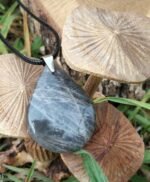 Pendentif pierre de lune noire – Image 3