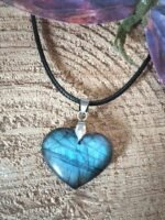 Pendentif coeur labradorite – Image 3