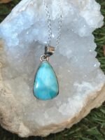 Pendentif larimar argent 925 - pierre bleue des caraïbes – Image 3