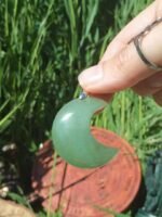 Pendentif lune aventurine verte – Image 3