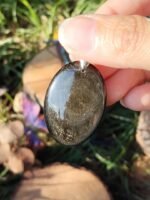 Pendentif obsidienne doré – Image 5