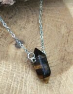 Pendentif pointe oeil de tigre – Image 3