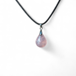 Pendentif goutte quartz rose – Image 2