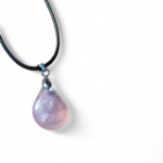 Pendentif goutte quartz rose – Image 6