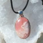Pendentif rhodochrosite argent 925