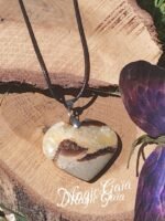 Pendentif septaria coeur – Image 2