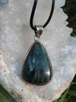 Pendentif séraphinite en argent 925 pierre naturelle