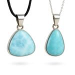 Pendentif larimar argent 925 - pierre bleue des caraïbes – Image 2