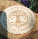 Plaque bois radiesthésie arbre de vie - 10 cm – Image 5