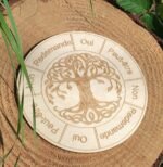 Plaque bois radiesthésie arbre de vie - 10 cm – Image 6