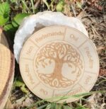 Plaque bois radiesthésie arbre de vie - 10 cm – Image 4