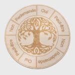 Plaque bois radiesthésie arbre de vie - 10 cm – Image 2