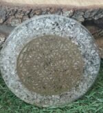 Plateau orgonite cristal de roche fleur de vie laiton – Image 4