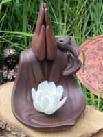 Porte-encens backflow mains lotus – Image 4