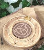 Porte - encens bois rond triquetra - 10cm – Image 4