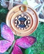 Porte - encens bois rond triple lune – Image 6