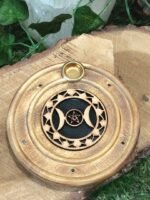 Porte - encens bois rond triple lune – Image 3