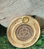 Porte - encens bois rond triquetra - 10cm