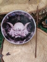 Brûleur d’encens rose triple lune – Image 3