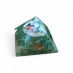 Pyramide orgonite aventurine verte spirale cuivrée – Image 2
